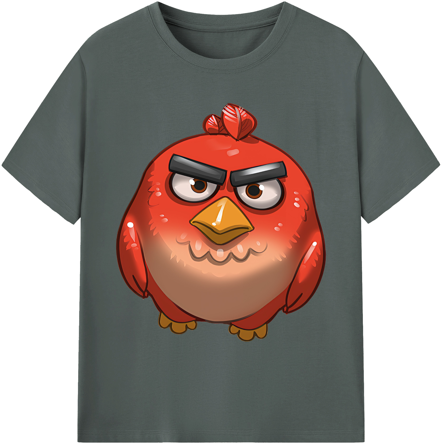 （画像用） Angry Birds アングリーバード 綿100％ メンズ半袖Tシャツ｜肌触りやわらか＆通気性